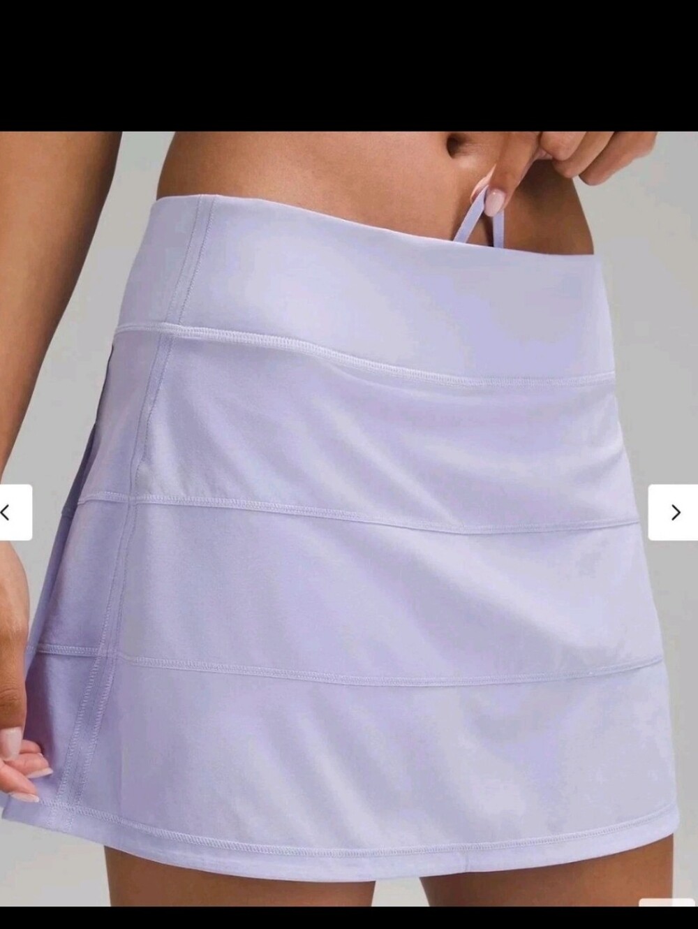 Lululemon Pace Rival Mid-Rise Skirt Long Size 4 Lavender Purple Tennis Skort